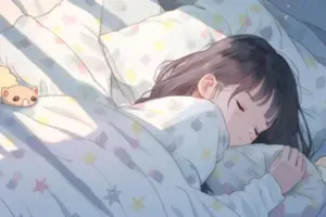 眠る女の子。出雲美紀